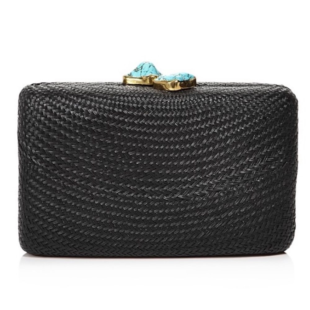 🖤👛🖤 Kayu Jen Large Stone Clutch👛